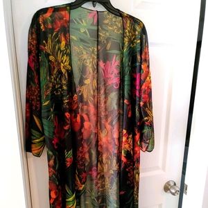 Kimono/swim coverup